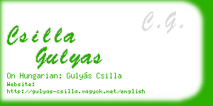 csilla gulyas business card