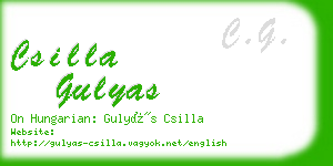 csilla gulyas business card